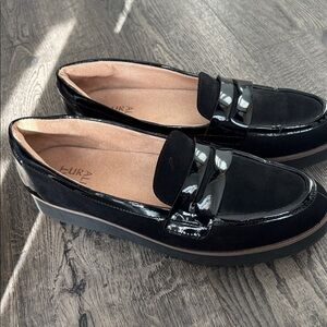 NATURALIZER Loafer Black Patent Comfort Shoes 9 women’s